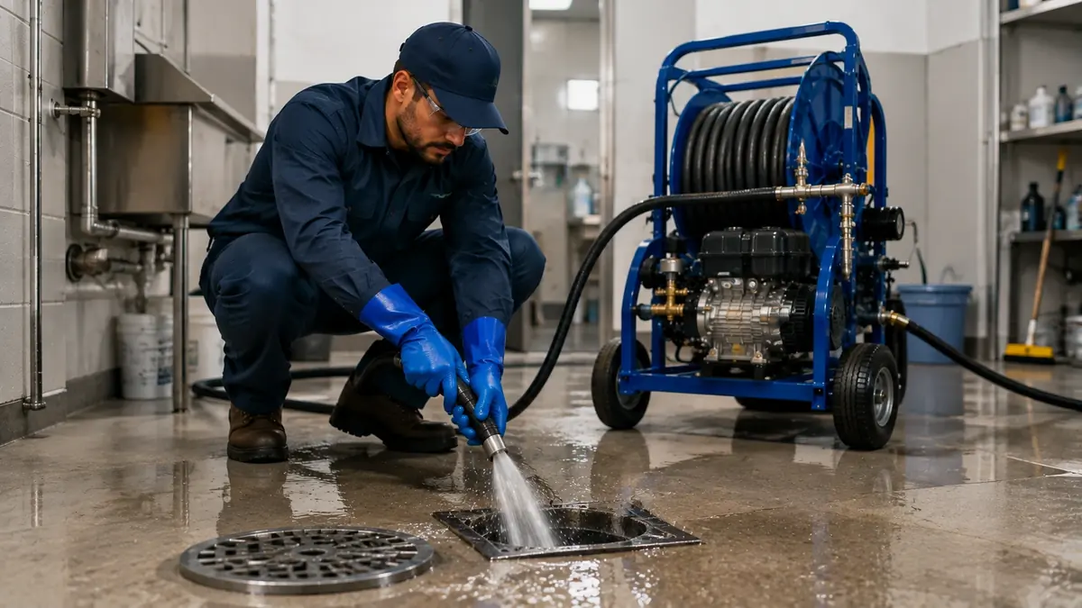 Floor Drain Hydro Jet Cleaning in Malibu