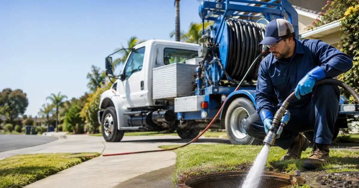 Hydro jet sewer cleaning Malibu