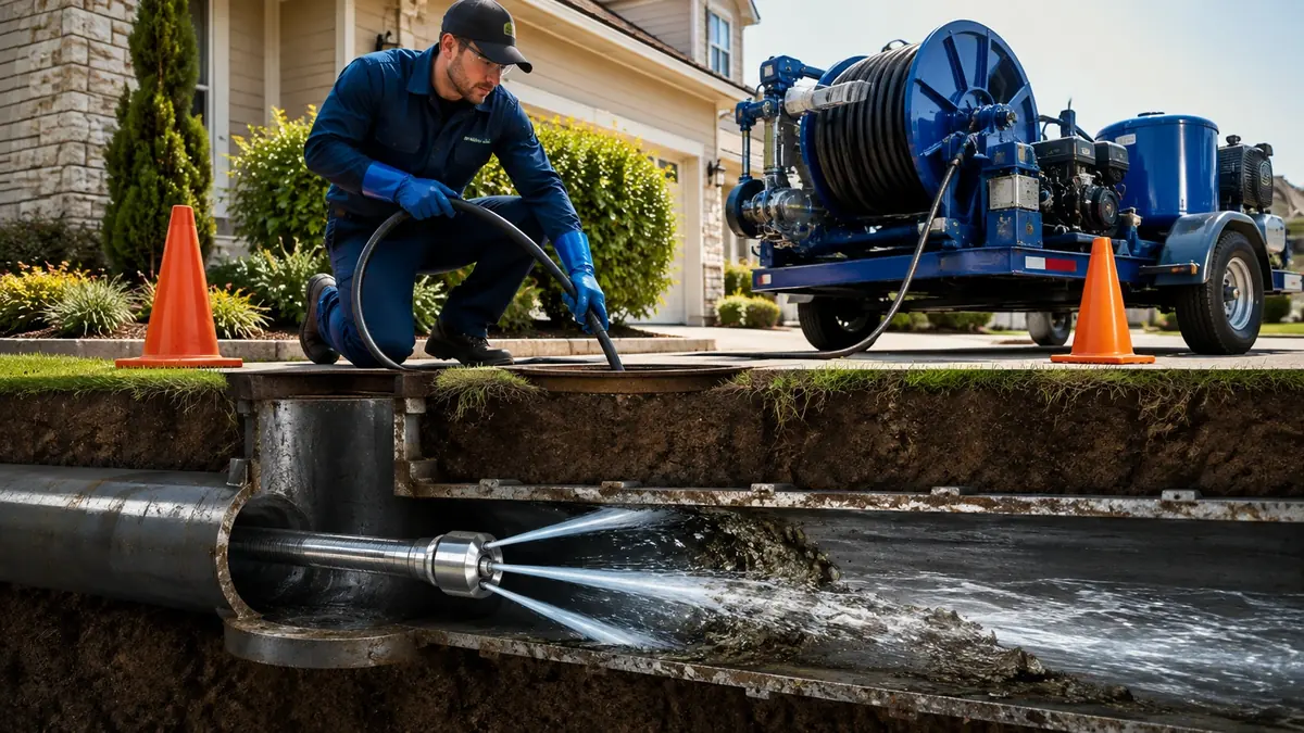 Main Sewer Line Hydro Jet Cleaning in Malibu