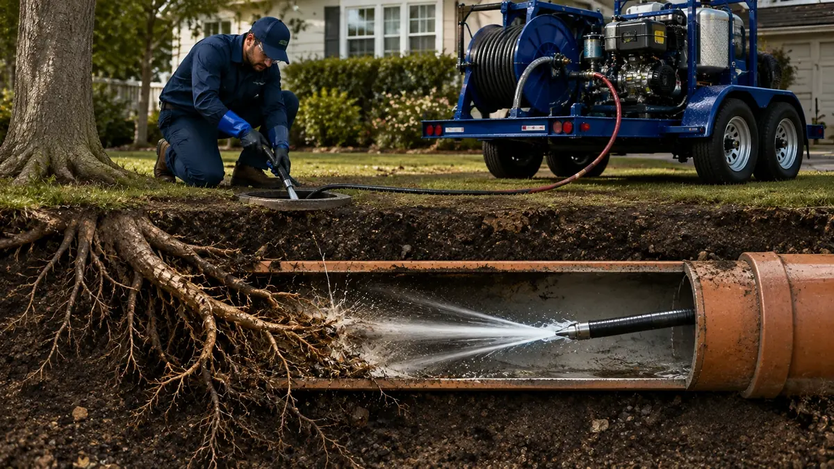 Tree Root Removal with Hydro Jetting in Malibu